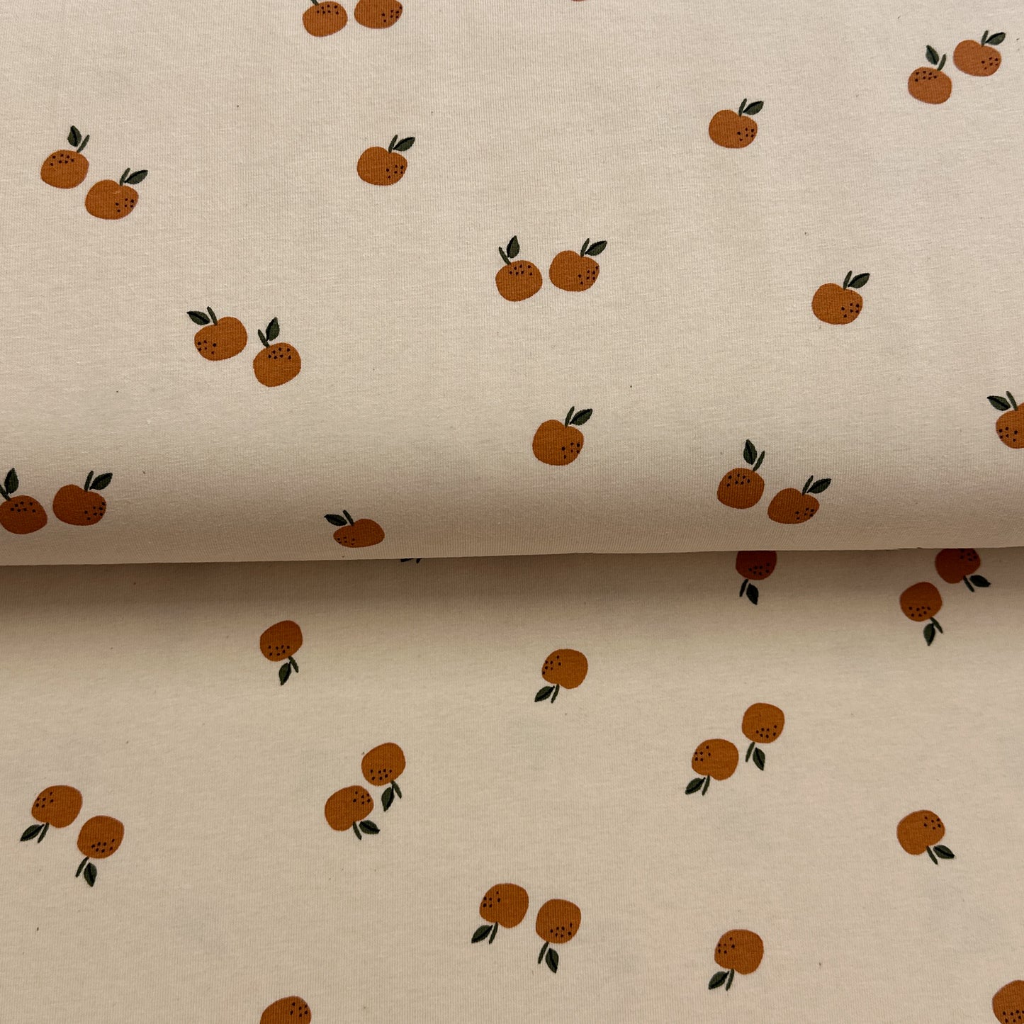 Minis clémentines - Jersey imprimé biologique