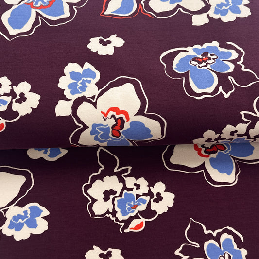 Stupéfiantes bordeaux - French Terry imprimé