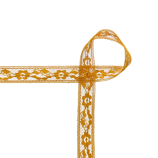 ochre - Fancy lace 18 mm