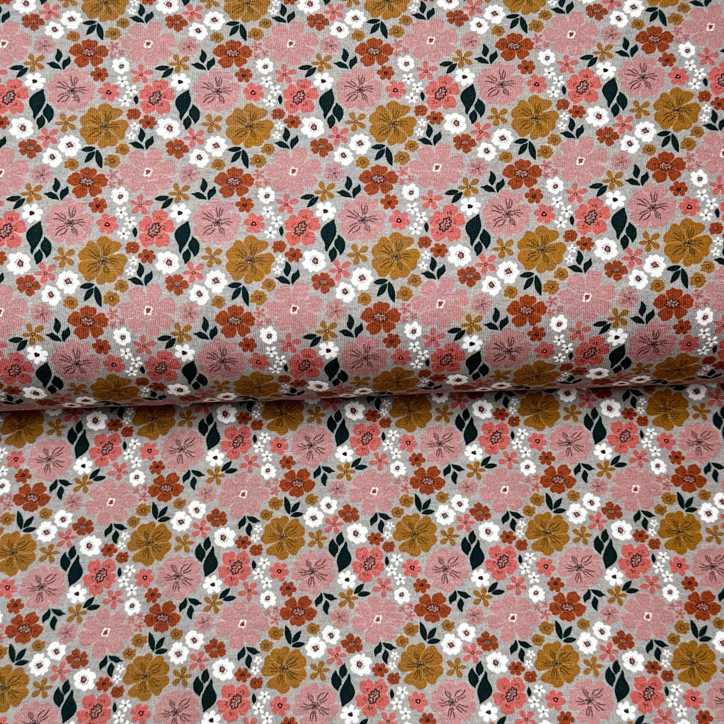 Multi fleurs gris - NON NON OUI - French Terry imprimé