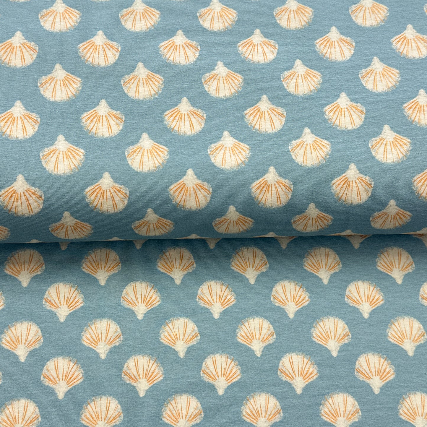 Coquillages bleu - NON NON OUI - Jersey imprimé