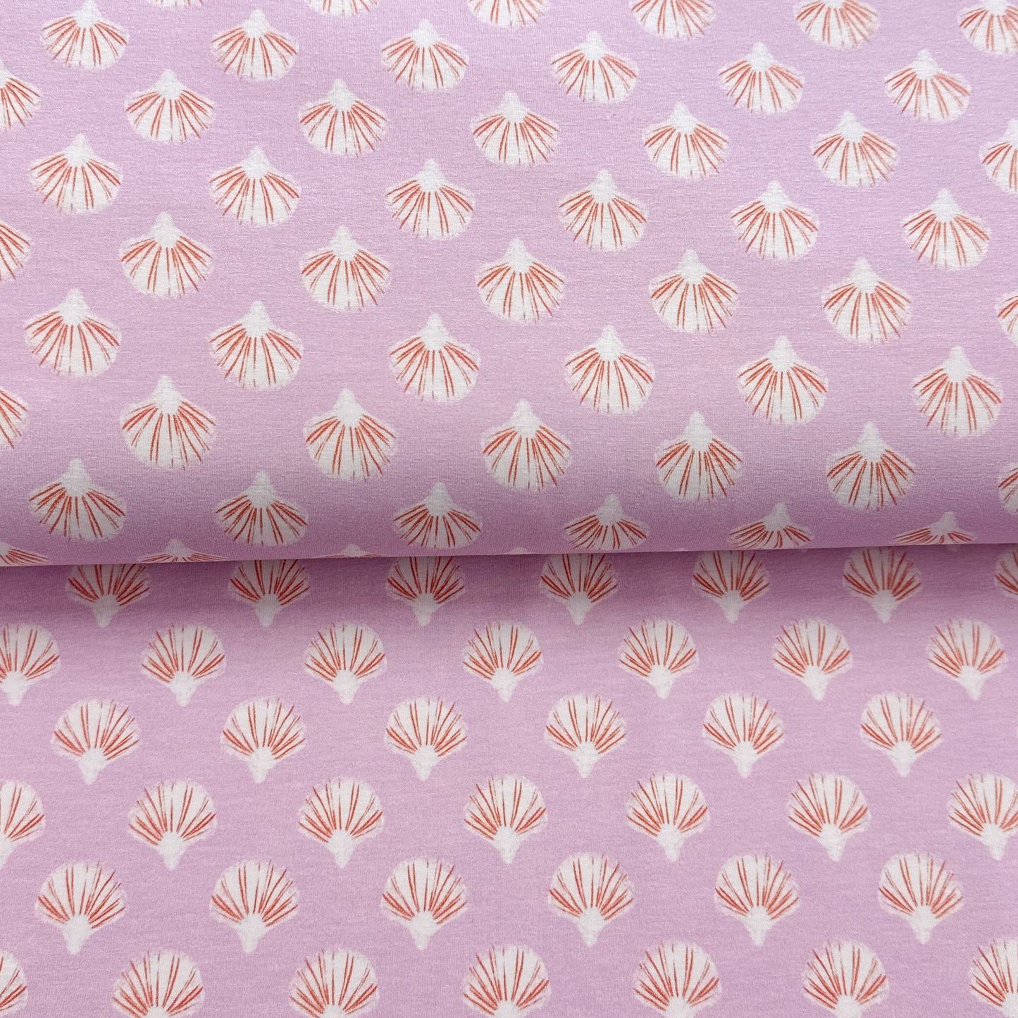 Coquillages rose - NON NON OUI - Jersey imprimé