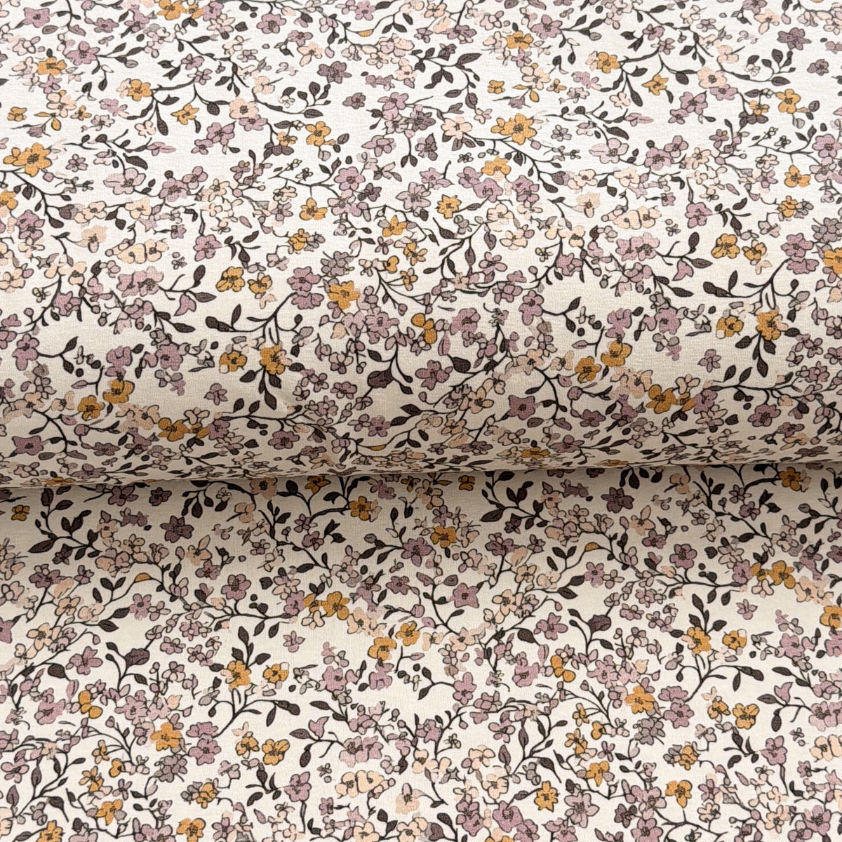 Fleuri caramel - NON NON OUI - Jersey imprimé