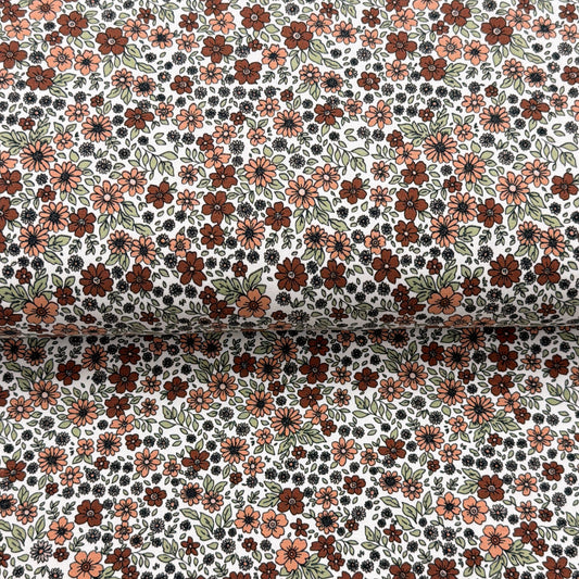 Hymne floral rétro - Jersey imprimé