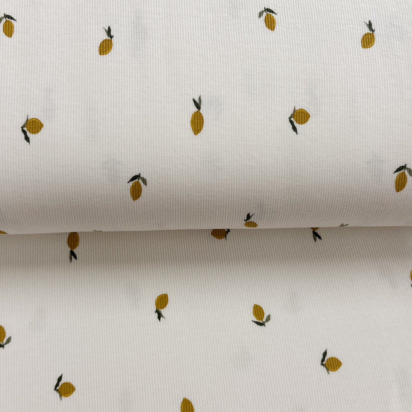 Citrons - Jersey côtelé imprimé