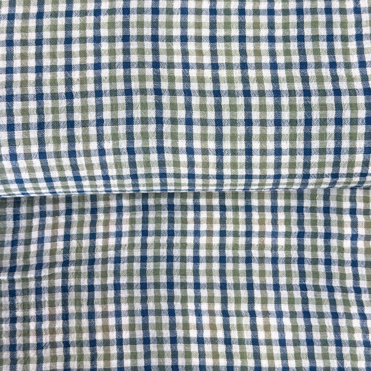 Blue Tiles - Reversible Cotton Muslin