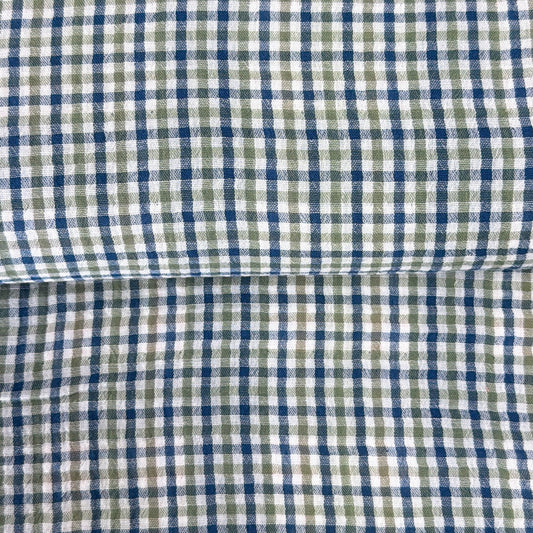 Blue Tiles - Reversible Cotton Muslin