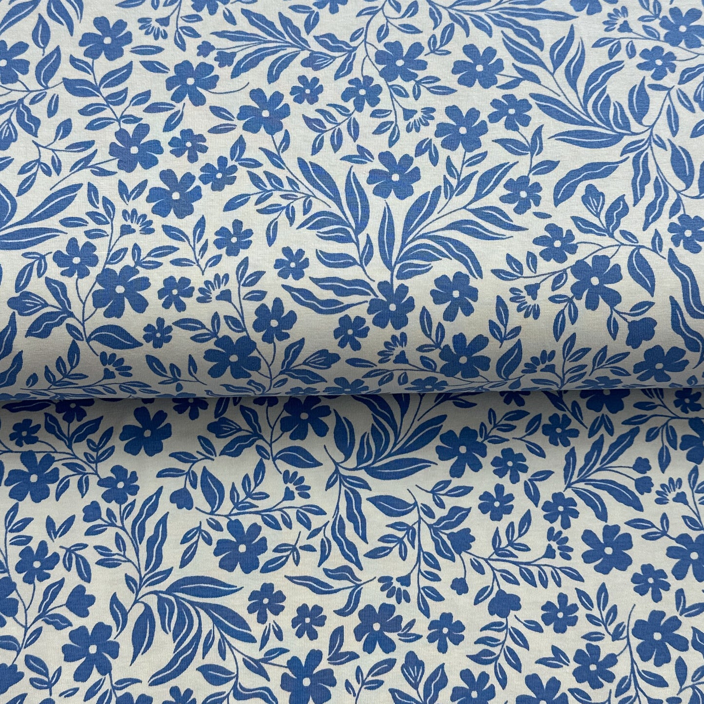 Simples fleurs blanc - Jersey imprimé