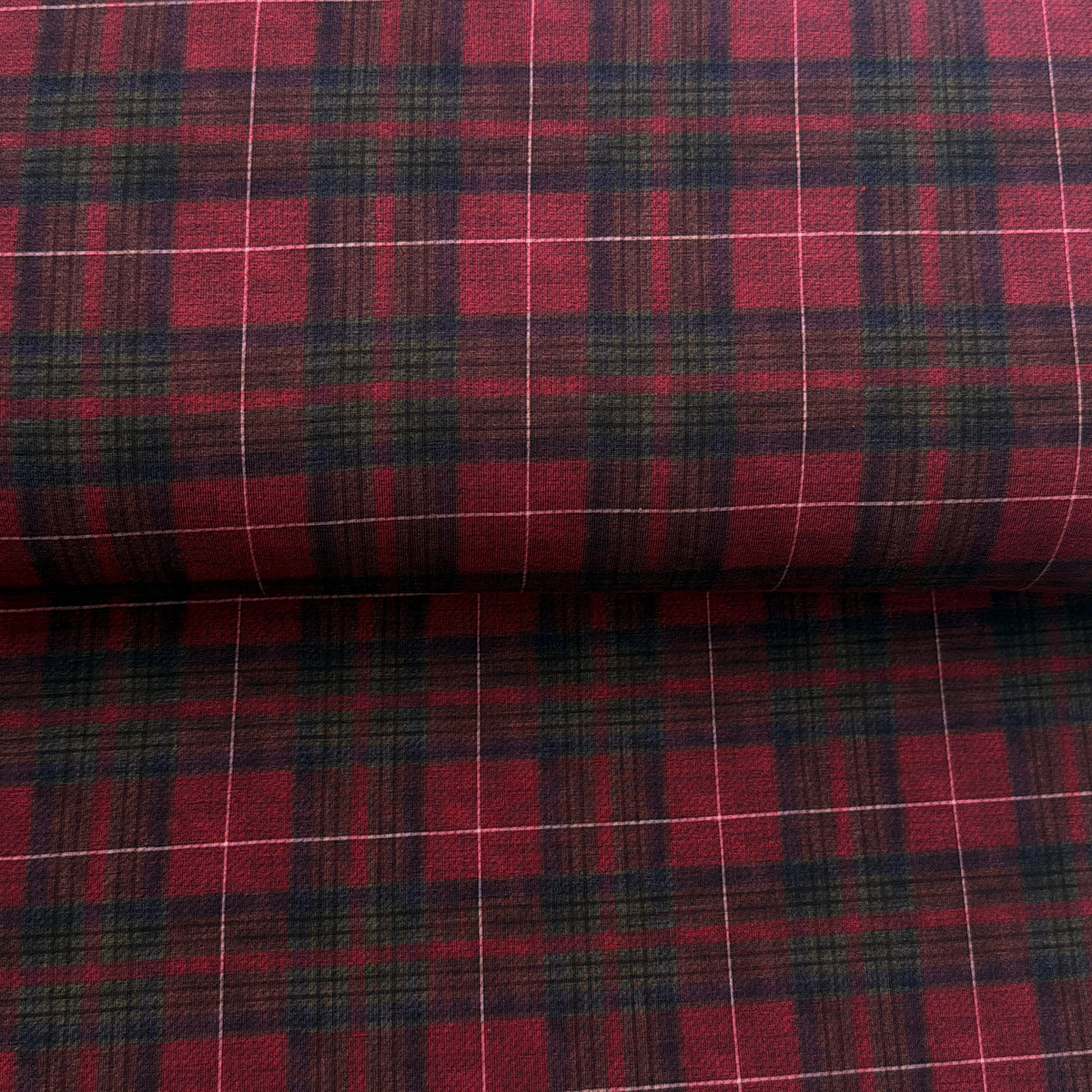 Carreaux style tartan - NON NON OUI - Jersey imprimé