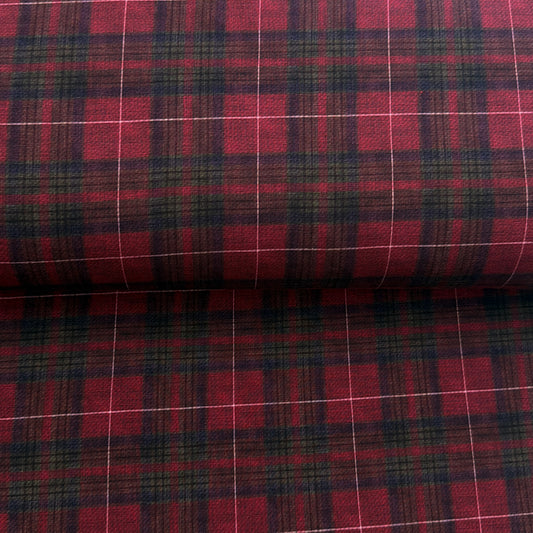 Carreaux style tartan - NON NON OUI - Jersey imprimé