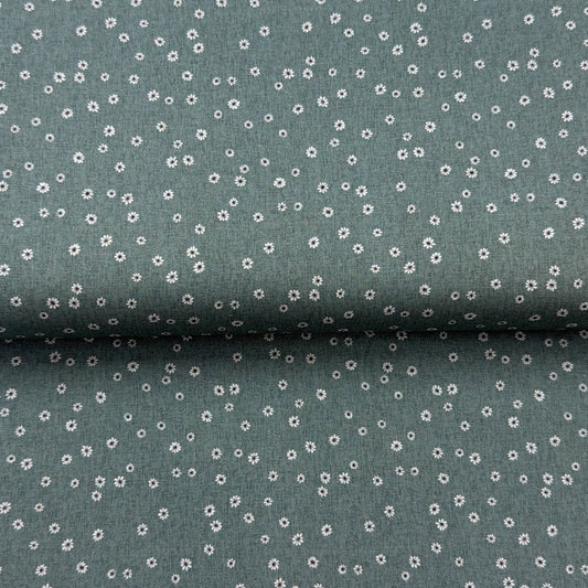 Daisies green - Figo Fabrics - Quilting cotton