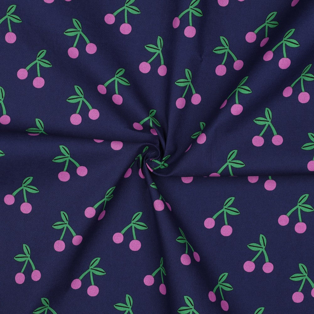 Cerises marine - Coton enduit