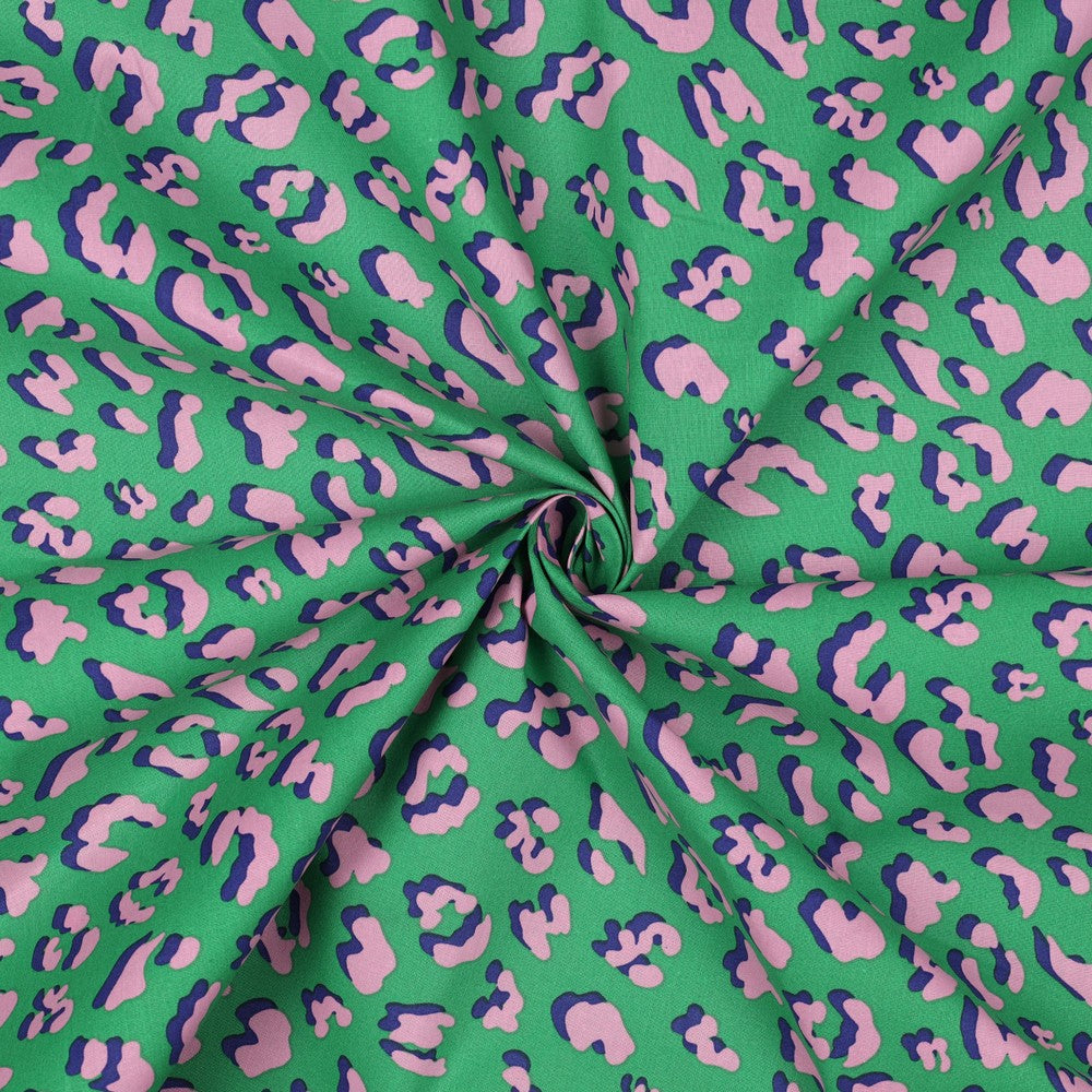 Léopard vert - Coton enduit