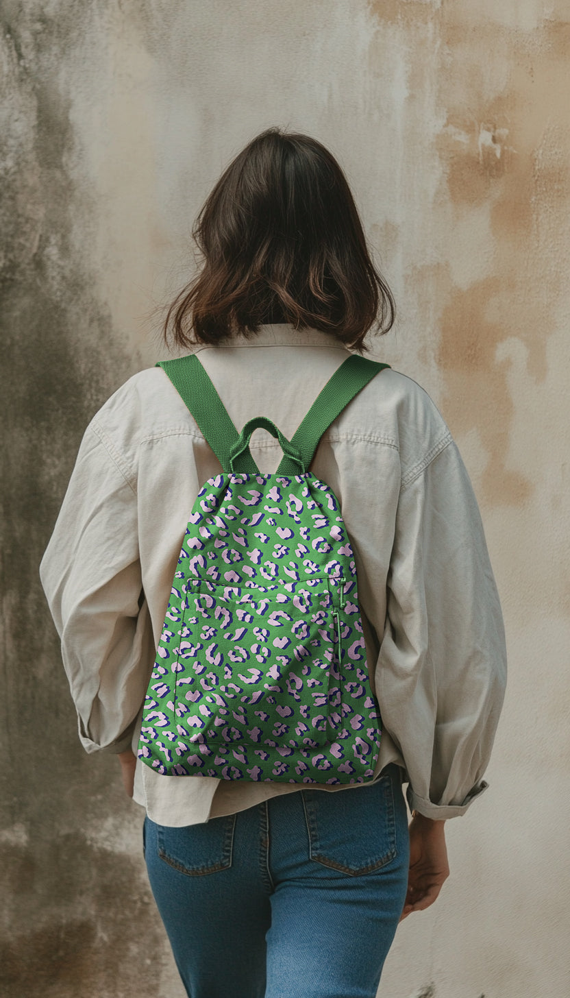 Léopard vert - Coton enduit