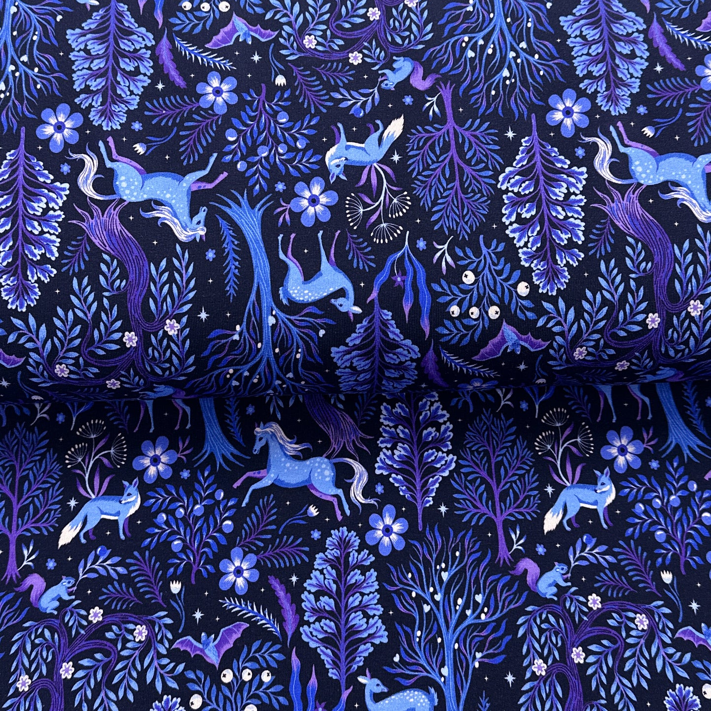 Forêt mystique - French Terry imprimé digital