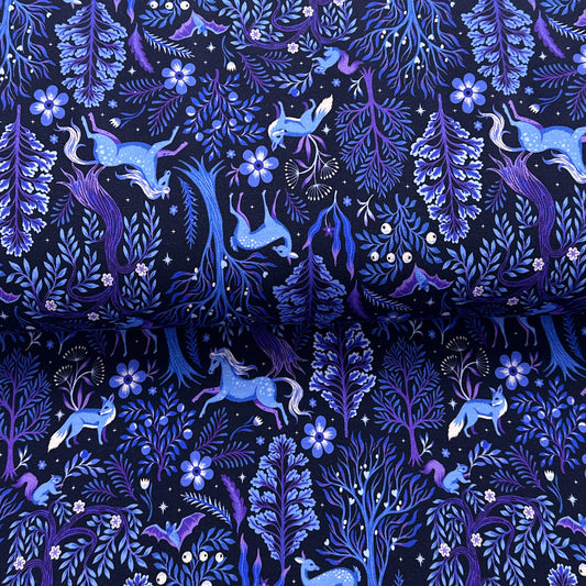 Forêt mystique - French Terry imprimé digital