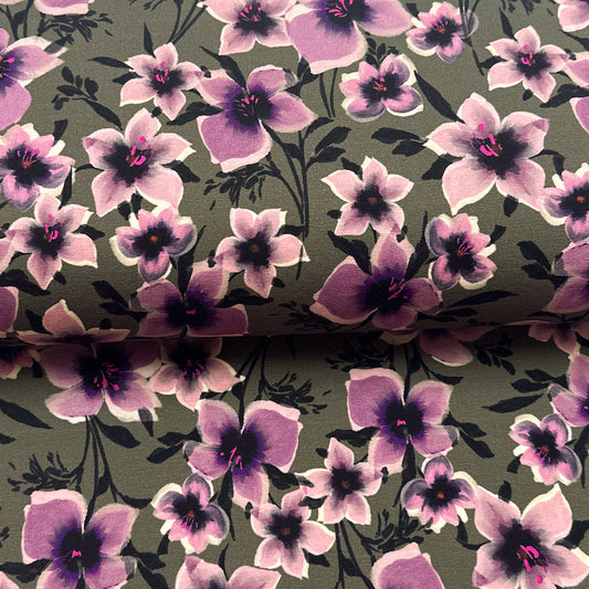 Vive les fleurs - French Terry imprimé digital