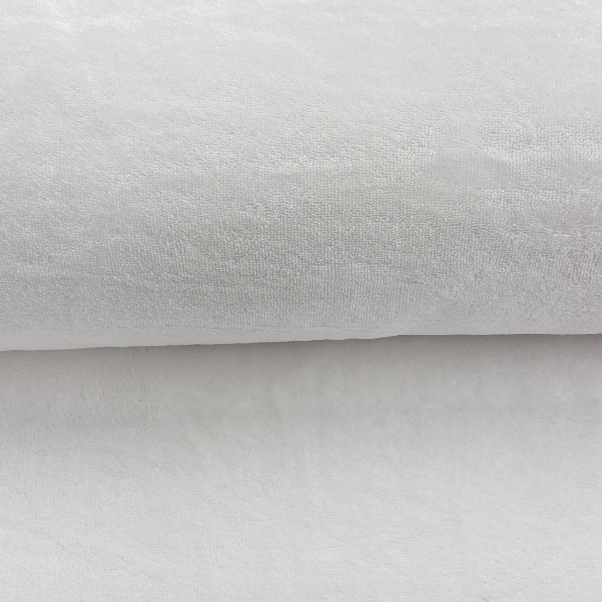 Blanc - Ratine de velours de bambou
