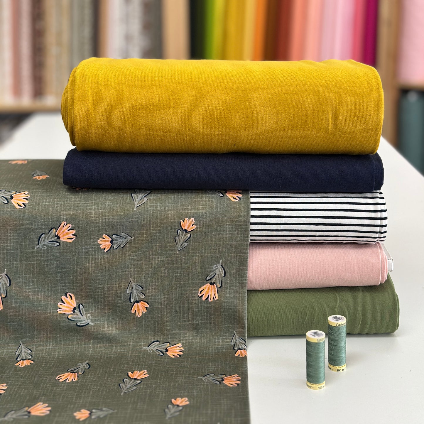 PRE-ORDER - Delicate green - NON NON OUI - Printed jersey