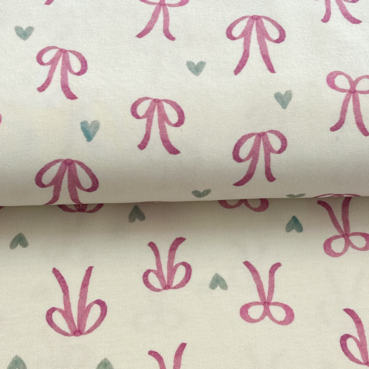 Boucles écru - French Terry brossé imprimé