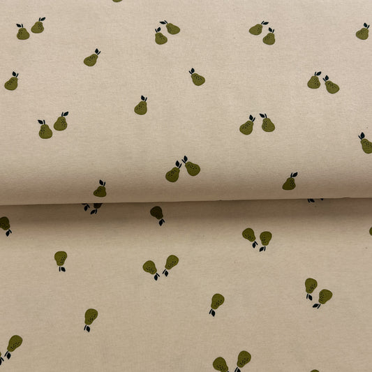 Minis poires - Jersey imprimé biologique