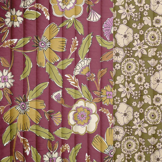 Malana - Coton matelassée vertical réversible