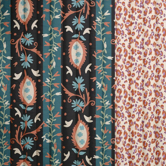 Alezia - Coton matelassé vertical réversible