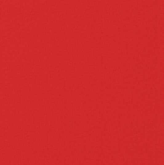 Rouge - Coton enduit uni