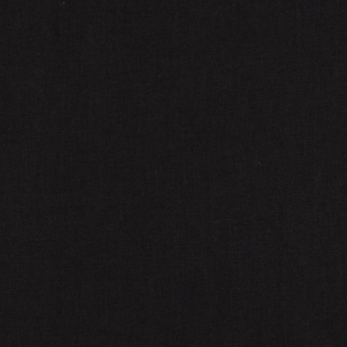 Noir - Coton enduit uni