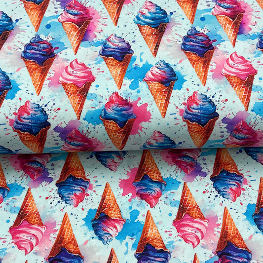 Watercolor cones - NON NON OUI - Printed jersey