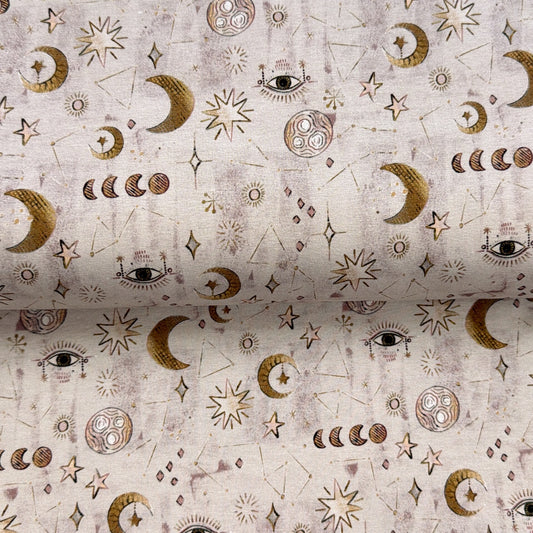 Beige Star Map - NON NON OUI - Printed Jersey