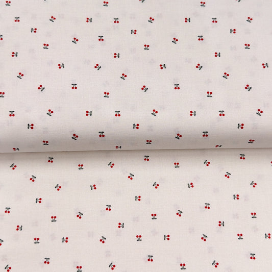 Ditsy cherries cream - Figo Fabrics - Quilting cotton
