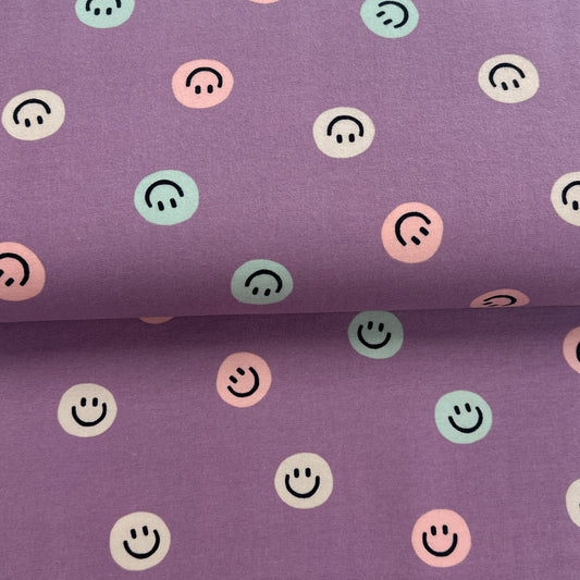 Happy face lavande - Flanelle