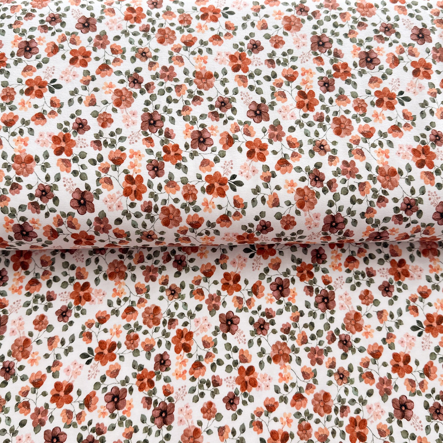 Bouquet de douceur - Jersey imprimé biologique