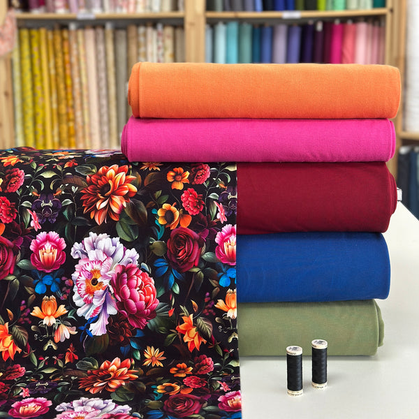 Floral multicolore - French Terry imprimé