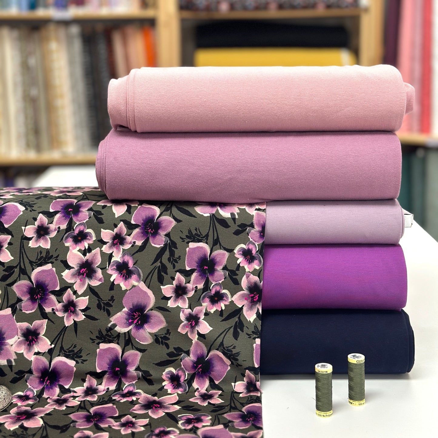 Vive les fleurs - French Terry imprimé digital