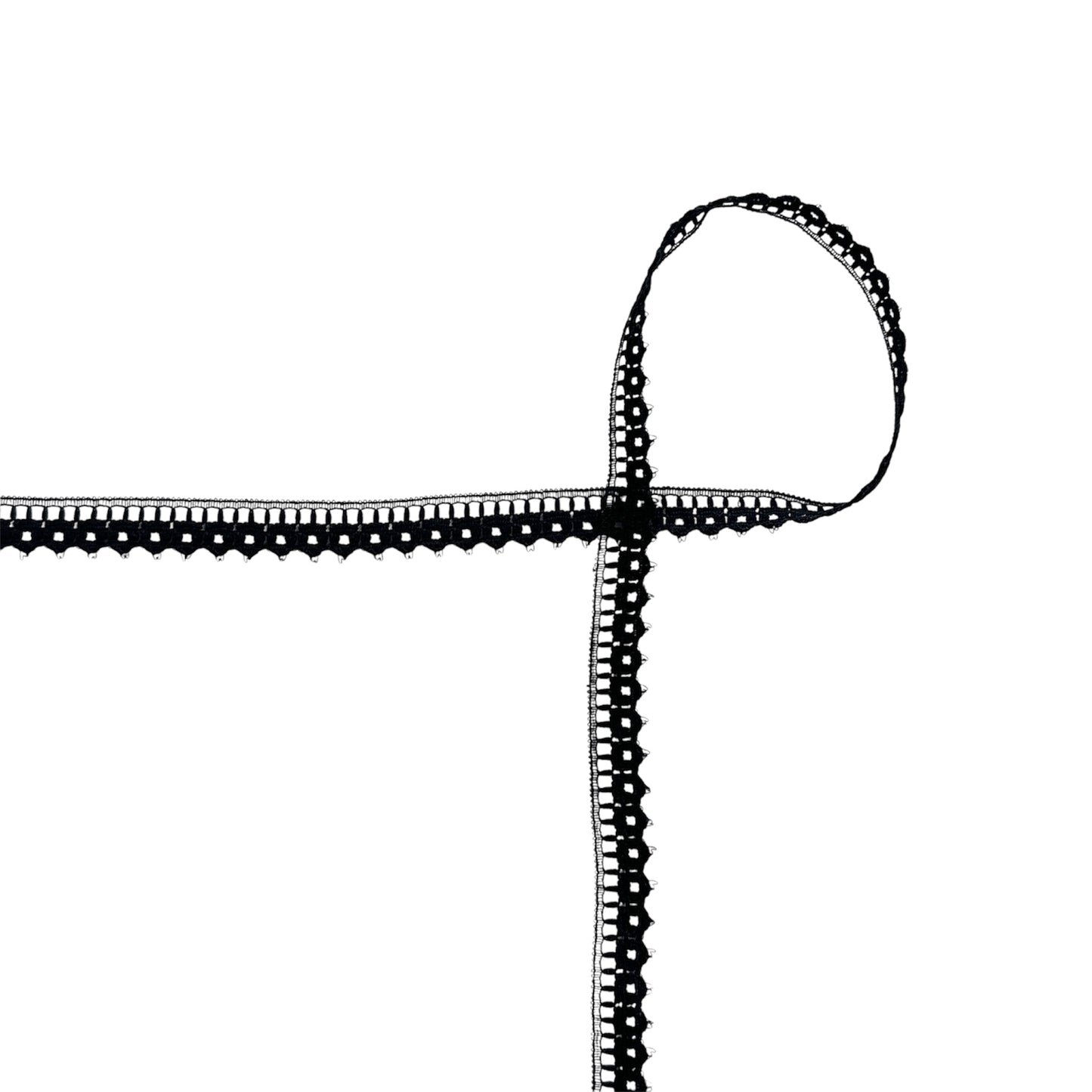 Black - Decorative Lace 10 mm