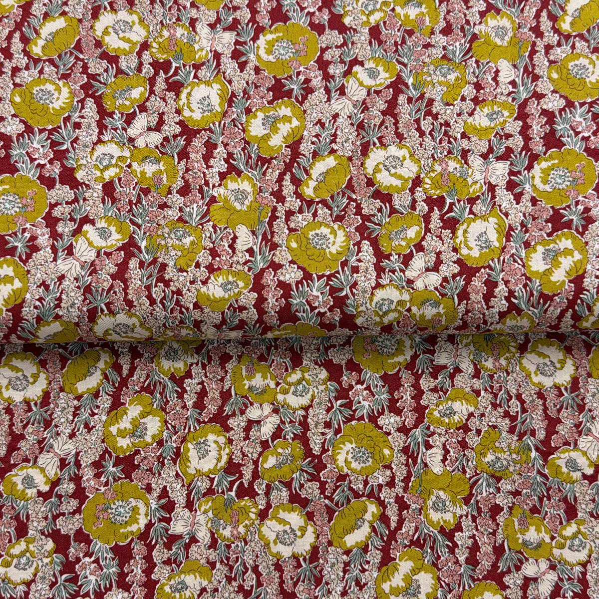 Poppy Breeze B - Liberty Fabrics - Coton à courtepointe