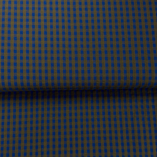 Bronze Checks - Seersucker