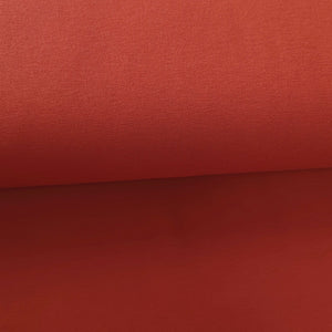 Burnt Orange - Solid organic French Terry