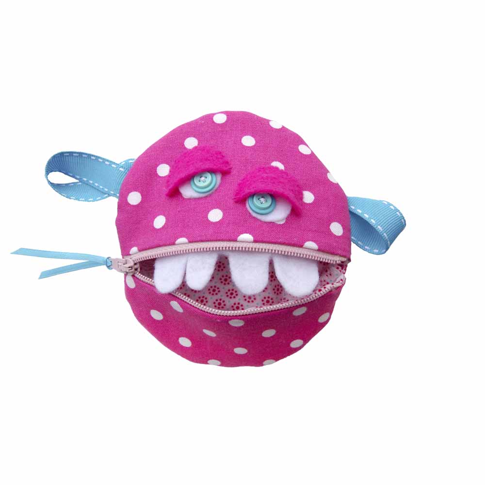 Set of fabric NEEDLE LICIOUS - Monster coin purse
