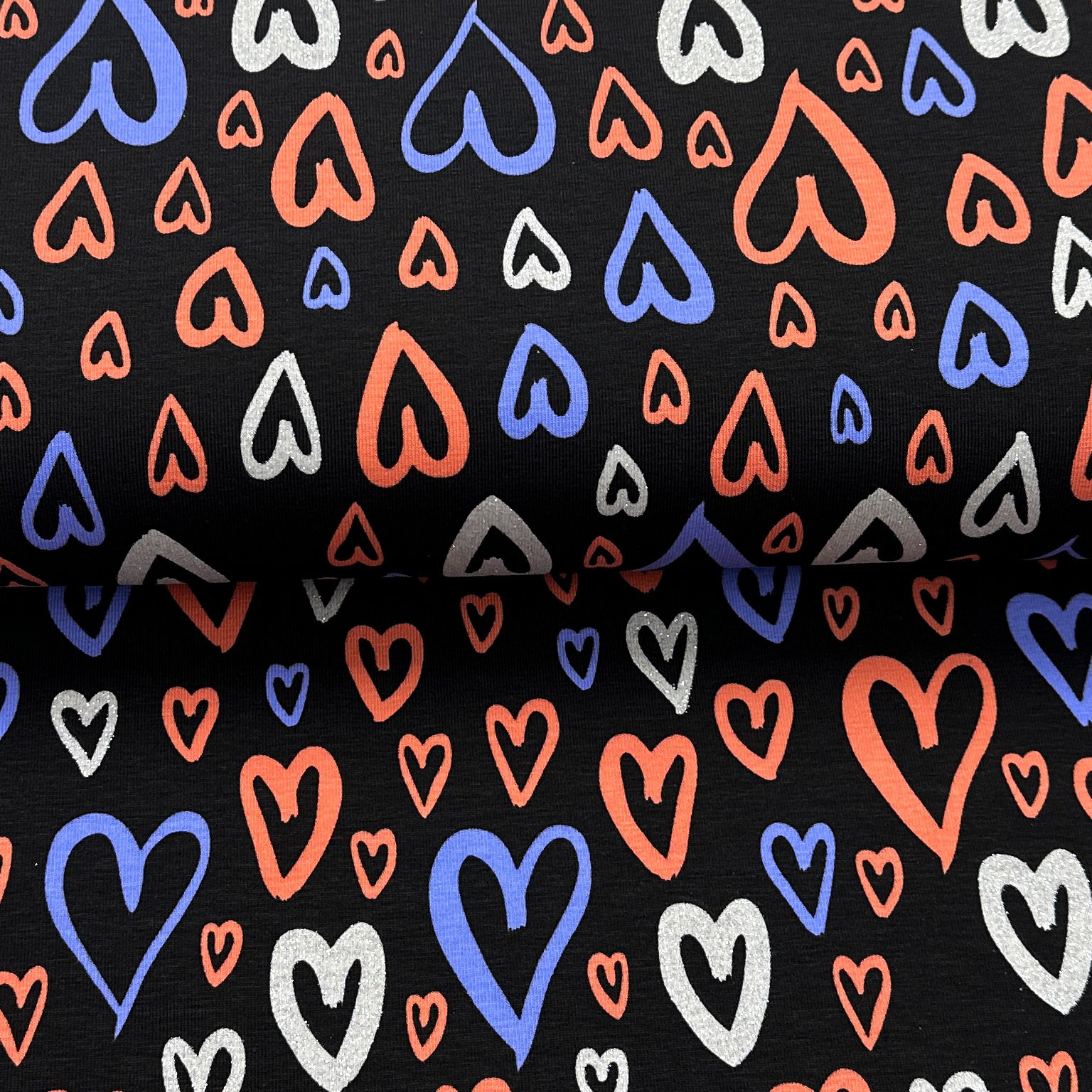 White Hearts - Digital Printed Jersey