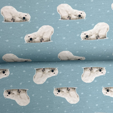 Polar Bears - Printed French Terry