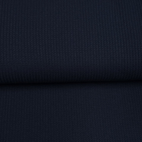 End of roll 46 cm - Navy - Embossed jersey