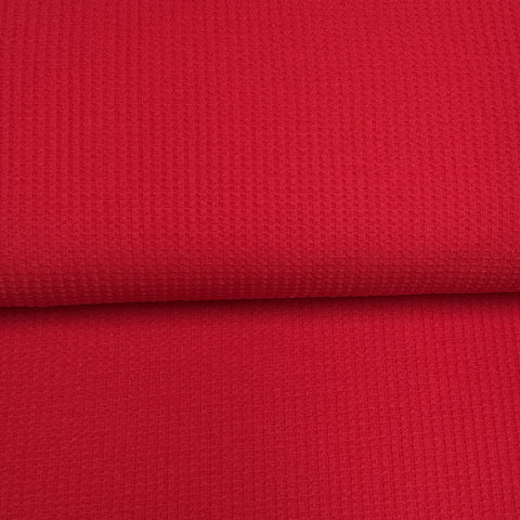 Red - Waffled Jersey