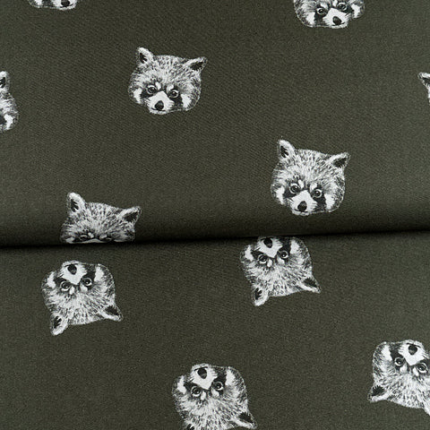Panda roux - Popeline imprimée