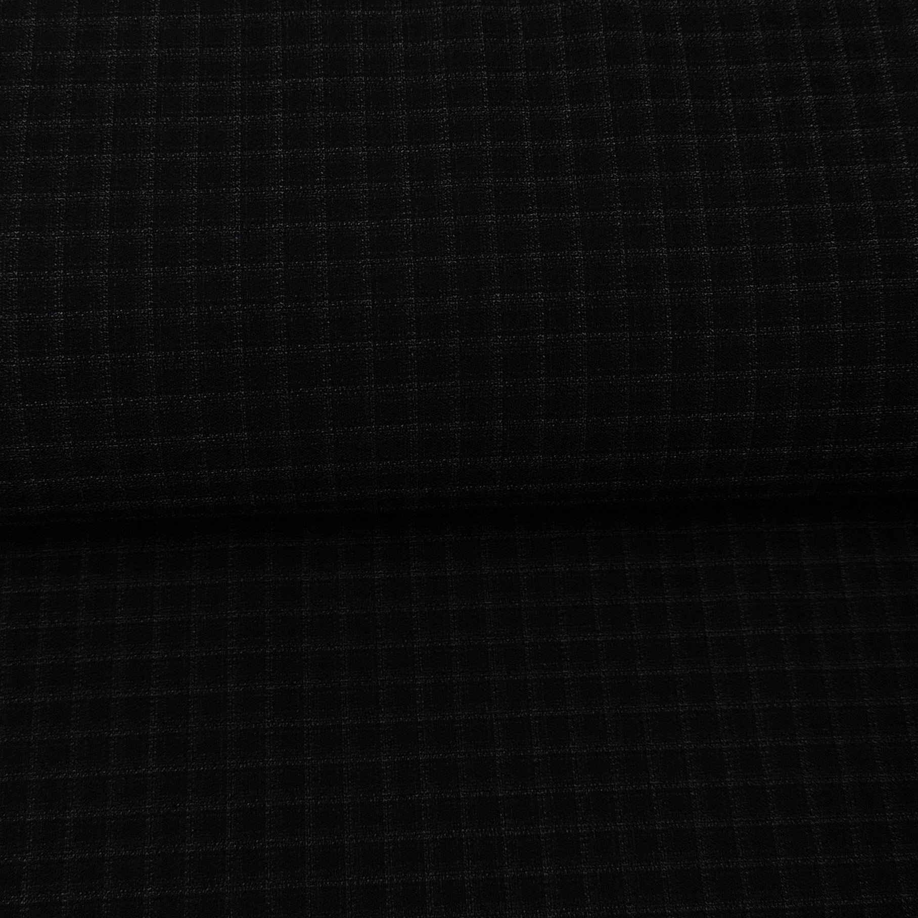 Carreaux noir - Tissu pour costume écoresponsable