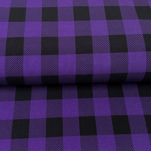 Purple checkered - Printed jersey