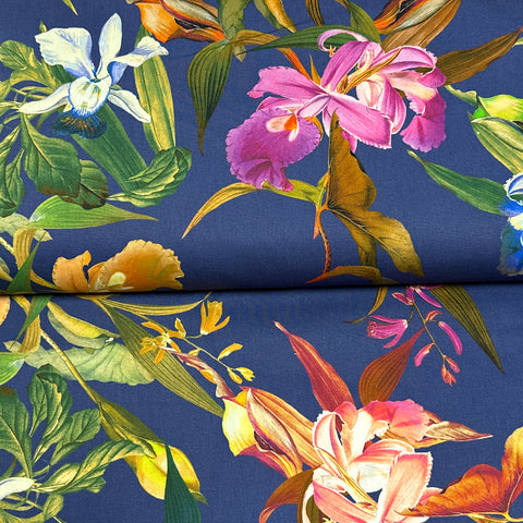 Tropical - Stretch cotton satin