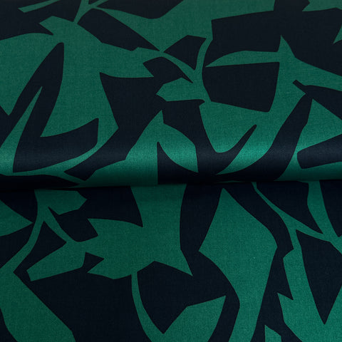 Abstract marine - Cotton satin